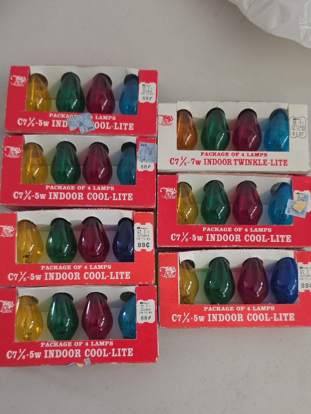 Indoor Cool-Lite C7 4-Pack Decorative Replacement Bulbs - Multi Color